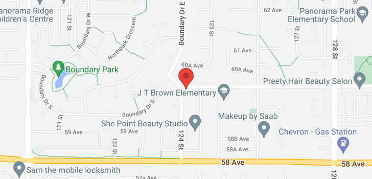 map of 12410 60 AVENUE
